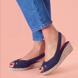 SOLD Rouje SASKIA espadrilles in Navy.